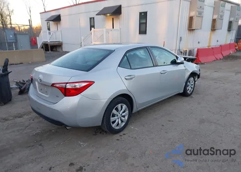 2016 Toyota Corolla Le z USA, uszkodzony, nr VIN 2T1BURHE4GC615216